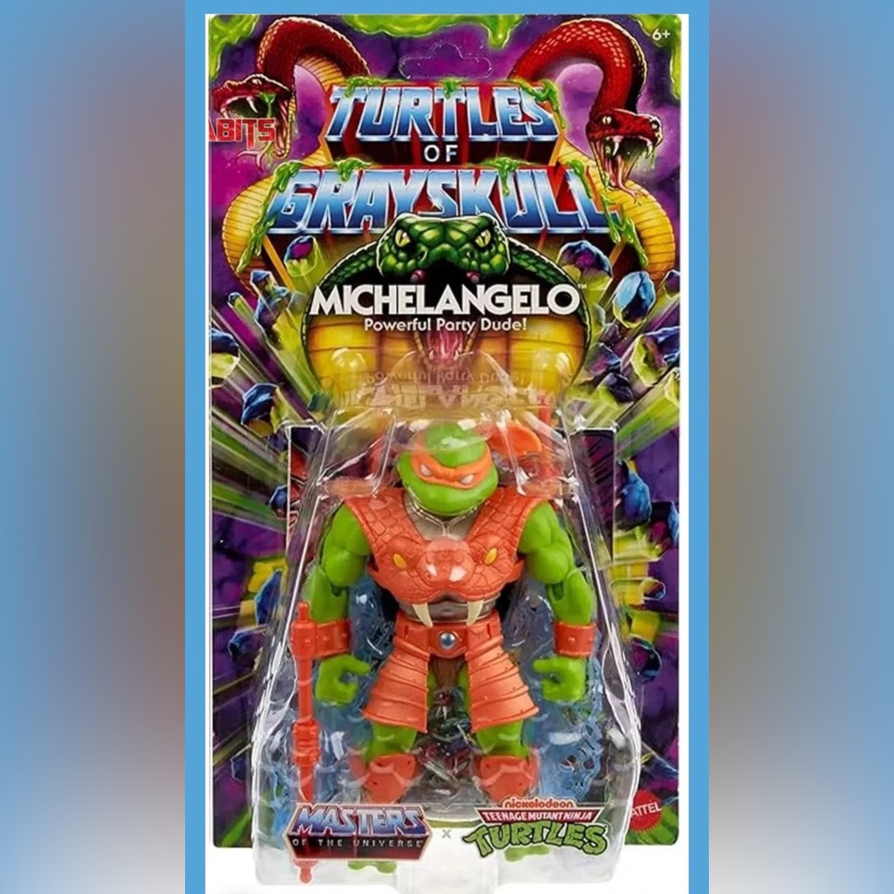 Masters of the Universe Origins TMNT Michelangelo Turtles of Grayskull NIP